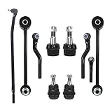 HAWK BROTHER 10 Pcs Front Inner Outer Tie Rod End Ball Joints Kit Compatible with 2007-2017 JEEP WRANGLER, 2018 JEEP WRANGLER JK