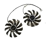 Durchmesser: 2 * 95mm Jinyouqin 2 Teile/Satz 95mm GAA8S2U RX 5700 GPU VGA Kühlerlüfter für PowerColor Dataland RX5700 XT 8G x Grafikkarten Kühlung (Blade Color : 95MM42MM GAA8S2U)