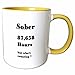 Produktbild 3dRose mug_233724_8 Image of Sober 10 years Or 87658 Hours, Yellow Becher