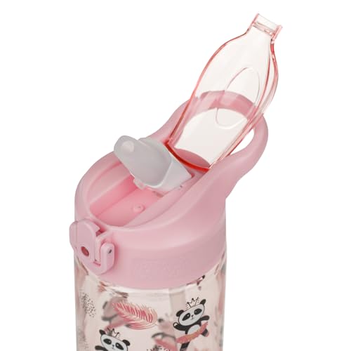 Botella de bebida escolar de 500 ml sin goteo para niñas activas 4