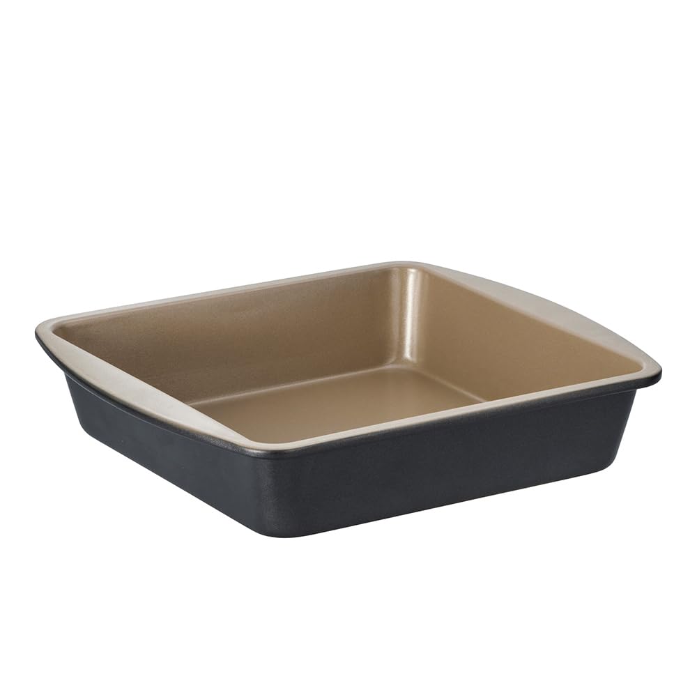 Stanley Rogers Ceramabake Moule à gâteau carré en céramique antiadhésif sain 20 x 20 x 5 cm – Cuisson sans PFAS PTFE PFOS PFOA cadmium et plomb – Idéal pour les brownies, les gâteaux et la pâtisserie
