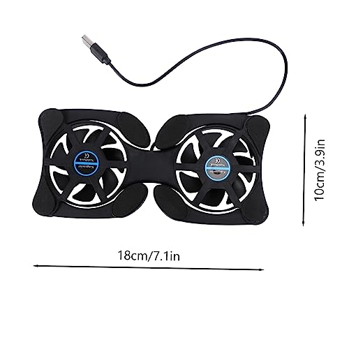 Base enfriadora portátil para laptop con ventiladores miniatura 2