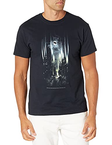 T-shirt DC Comics Street Lights pour homme en coton noir confortable
