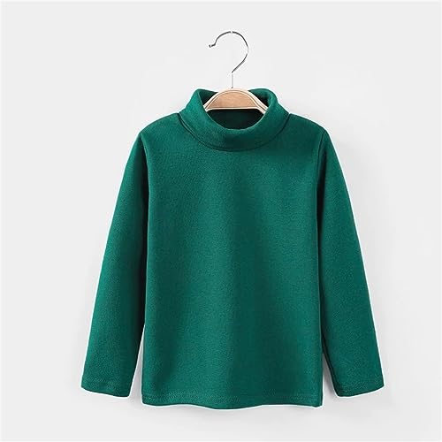 Kids Girls Solid Color Cotton Turtleneck T-Shirt Baby Long Sleeve Mock Neck Tee Tops Boys Autumn Clothes3