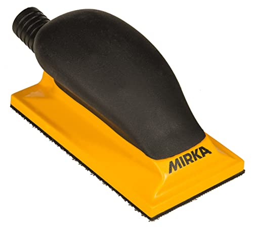 Mirka Hand Sanding Block 2.75" x 5" / Dust-Free Sanding 13 Holes/Hook and Loop / MVHB35 thumbnail 2