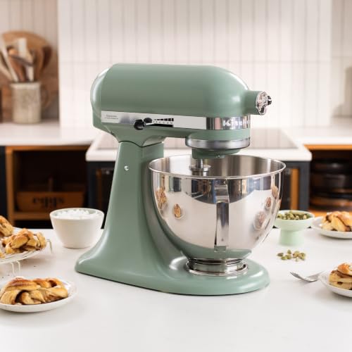 KitchenAid Tilt-Head Stand Mixer with 4.3L Stainless Steel Bowl, Full Metal Build, Planetary Mixing Action, 10 Speed Settings, and Accessories - Image 2