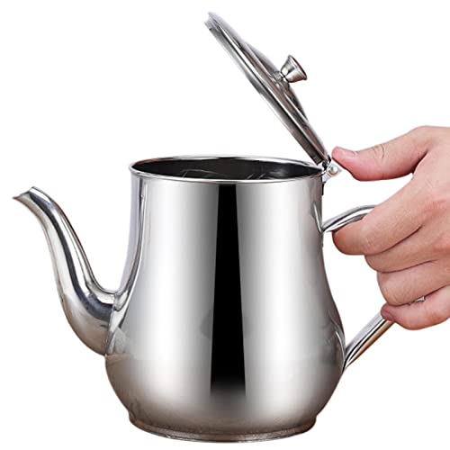 Olla coladora de aceite, recipiente de grasa de aceite de acero inoxidable, olla de almacenamiento de aceite con colador de malla, lata de almacenamiento de grasa separadora de aceite para cocina case