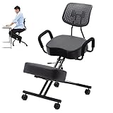 Sitzhaltungskorrekturstuhl FüR Erwachsene Studenten, Anhebbarer BüRoarbeitsstuhl, Ergonomischer Computer-Kniestuhl,D