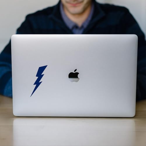 Image of Lighting 1 (Navy Blue) (Set of 2) Premium Waterproof Vinyl Decal Stickers for Laptop Phone Accessory Helmet Car Window Bumper Mug Tuber Cup Door Wall Decoration