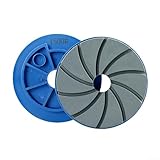 Honseadek 12,7 cm Schneckenschleifscheiben für Betonboden zum Kantenschleifen und Polieren, 125 mm mit 25 mm Loch, Körnung 50–3000 für Marmor-Granit, Verwendung (Körnung 1500)