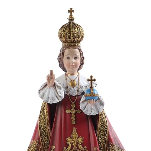 DevotedWalls 10.5" H Infant Jesus of Prague Statue,Religious Staue Jesus with Globus Cruciger,Church of Our Lady Victorious Jesus Figurine,Divine Protection,Miraculous Blessings,Royal Devotion by DevotedWalls - Used condition - Image 7