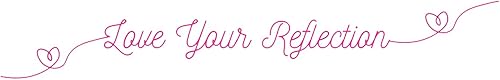 Miniatura 2 de Calcomanía de vinilo con espejo de reflejo Love Your Reflection, decoración de baño, puerta de ducha, 8 pulgadas