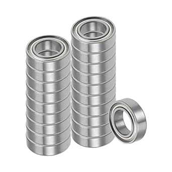 Kozelo 5pcs Profond Rainure Billes Roulements - [8mm X 12mm X 3.5mm] Chrome Acier Billes Pour Moteurs Machine Outil Boîtes Vitesses Roulement Utilisation, Double Bouclier