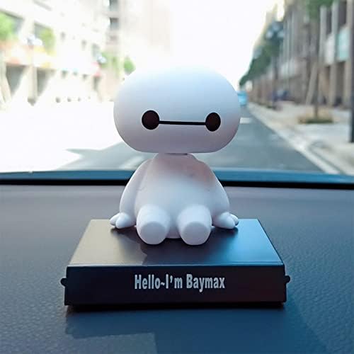 Car Nodding Doll, Car Ornament, Cute Fatty White Car Decoration, Shaking Head Toy, Creative Home Decoration, Car Interior Dashboard Accessories, Center Console Decoration, Mobile Phone Holder (squar)