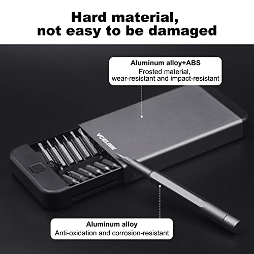 VCELINK Precision Screwdriver Set Small Magnetic with 24 S2 Bits, Mini Torx Screwdriver Kit with Aluminum Handle & Case - Image 2