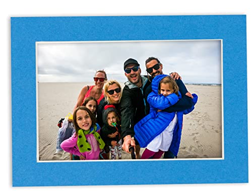8X12 Mat For 11X14 Frame - Precut Mat Board Acid-Free Bay Blue 8X12 Photo Matte Made To Fit A 11X14 Picture Frame, Premium Matboard For Family Photos, Show Kits, Art, Picture Framing, Pack Of 1 Mat #TOP4