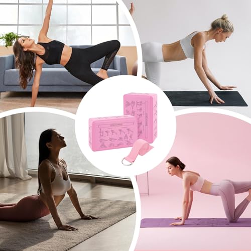 Bloques de yoga de espuma para equilibrio, meditación y soporte en estiramientos de pilates 3