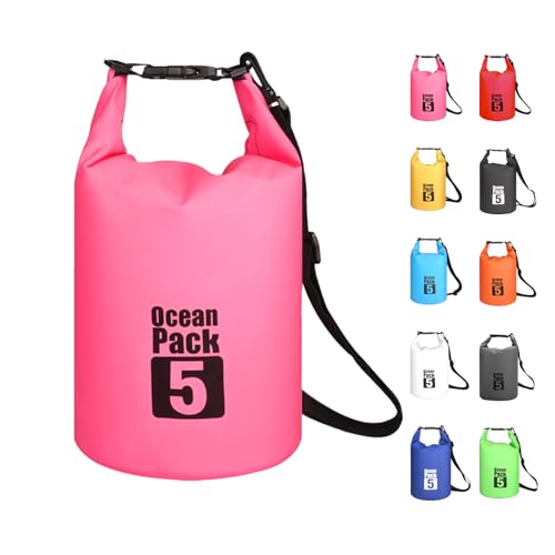 MORAINJAY 5L Waterproof Dry Bag with Adjustable Strap