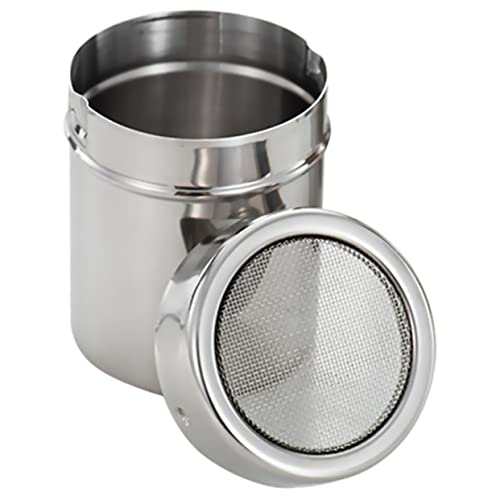 Holibanna Barattolo Spezie Acciaio con Rete Setaccio Spargitore Condimenti per Cucina e Bbq Contenitore Polvere Facile da per e