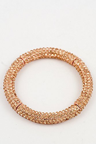 Karmas Canvas Colored Rhinestones Bracelet (Rose Gold)