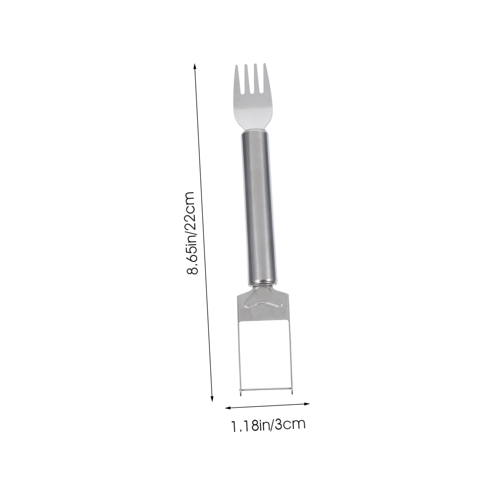 SOLUSTRE Watermelon Slicer Cutter Stainless Steel Fruit Cutting Tool Dual Head Melon Fork for Serving Kitchen Gadget for Summer Gatherings