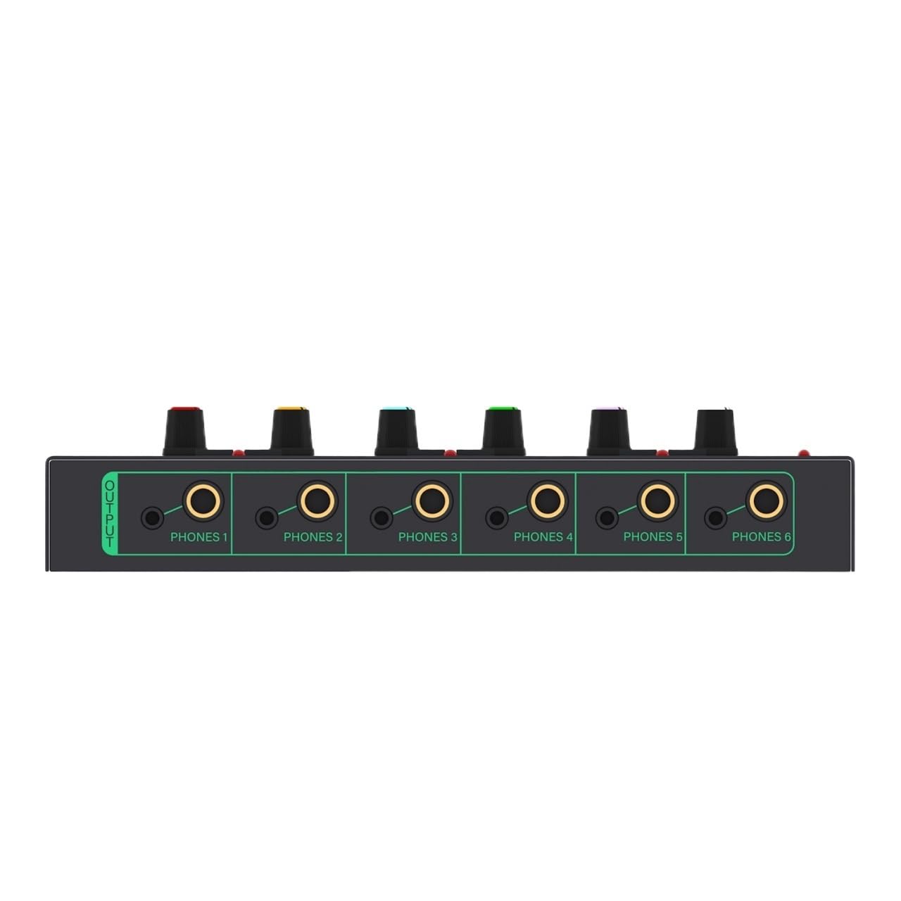 Mikser dźwięku, GAX-PX600 Nowy 6-kanałowy wzmacniacz liniowy o bardzo niskim poziomie szumów Minimikser stereofoniczny Audio zasilany przez USB(Green)