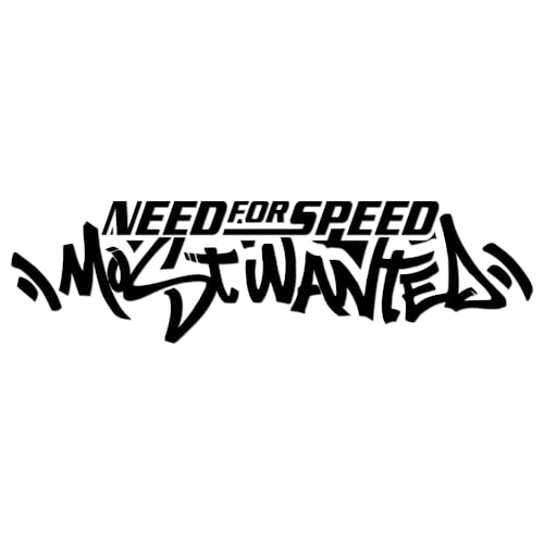 Need for Speed Most Wanted Auto Street Racing Race Racer Vinyl Sticker Decal for Car Truck Motorcycle Windows Bumper Laptop Home Wall Decor - Many Colors & Sizes