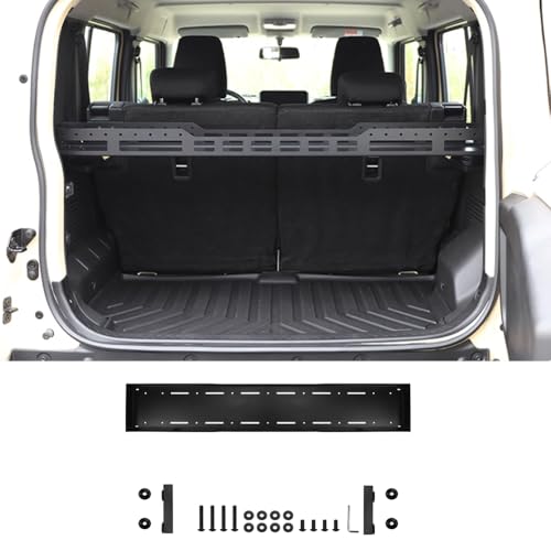 HAGEZA Aluminium Alloy Rear Trunk Cargo Basket for Suzuki Jimny 4-Door 5-Door 2023 2024 2025 Interior Storage Rack Luggage Carrier Shelf