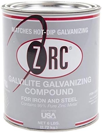 ZRC Galvalite 20012 Cold Galvanizing Compound | Single Quart | Iron and Steel Corrosion Protection | Matches Hot-Dip Galvanized Performance | Contains 95-Percent Metallic Zinc