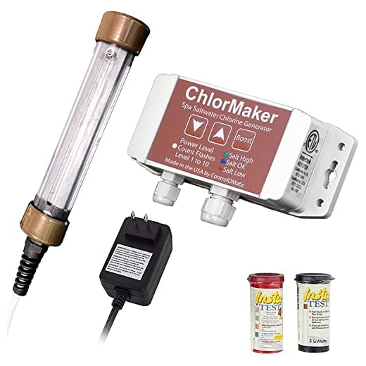 ControlOMatic ChlorMaker Saltwater Chlorine Generation System for Pools, Hot Tubs, and Spas up to 1,000 Gallons - 30 Gram Maximum Daily Chlorine Generation, Chlorinating Cycle Every 3 Hours