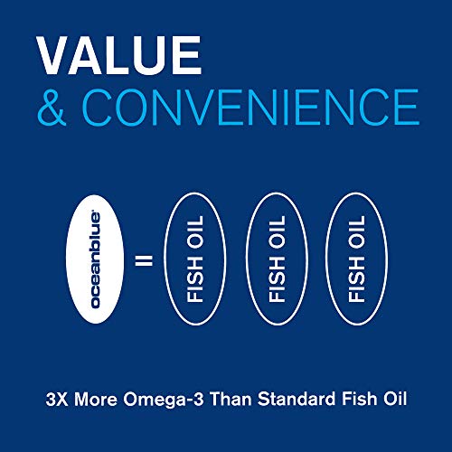 Oceanblue Omega-3 2100 – 120 Ct – Triple Strength Burpless Fish Oil Supplement With High-Potency Epa, Dha, Dpa – Wild-Caught – Orange Flavor (60 Servings) – New Packaging #TOP4