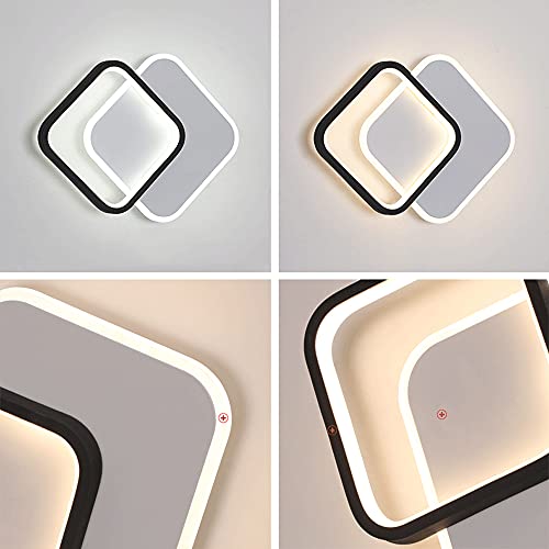 Aplique de pared de empalme cuadrado creativo con pantalla acrílica 5