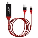 Lightning to HDMI Adapter Cable, Wesoo Lightning Digital AV to HDMI 1080P Cable for iPhone,iPad,iPod Models(Plug and Play)