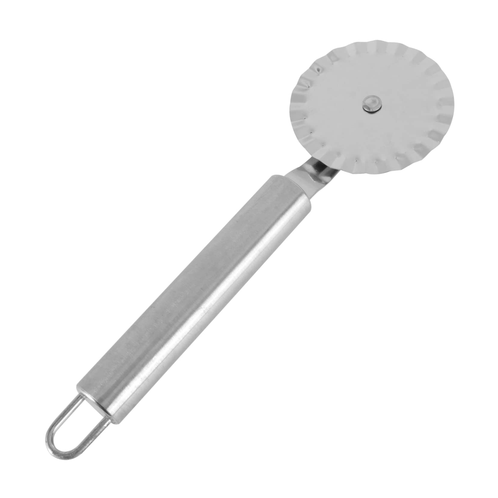 KOCKSHION Stainless Steel Pizza Cutter Wheels Versatile Pastry Ravioli Slicing Tool for Home Kitchen Use Comfortable Handle Effortless Slicing of Dough and Crusts