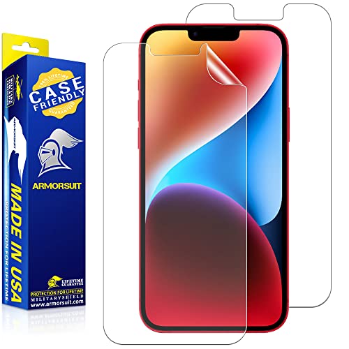 ArmorSuit 2 Pack MilitaryShield Anti-Glare Screen Protector Designed for iPhone 14 Plus-iPhone 13 Pro Max 6.7-Inch Case Friendly Matte Film