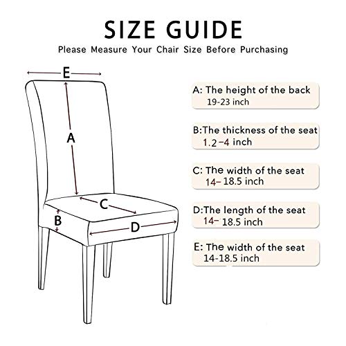 Jialiin Stretch Dining Chair Covers Removable Chair Furniture Protect Washable Elastic Seat Cover,Polar Fleece thumb #7