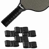 Kingpin Pickleball Over Grip [Pack of 6] Black, Anti Slip, Quick-Drying Tennis Racket Grip | Super Absorbent Sweat-Resistant Grip Tape | Sports Gear