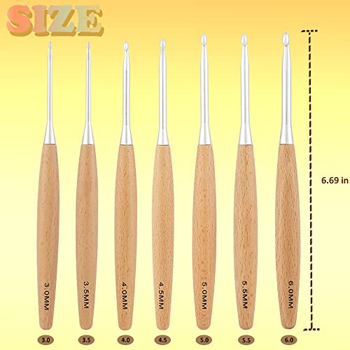 Yarniss BCK000 Beech Wood Crochet Hooks Set thumb #1
