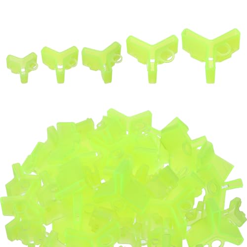 PATIKIL Fishing Hook Bonnets, 50 Pcs Treble Fishing Hook Covers Hook Safety Holder Covers for Fishing Lures, Yellow