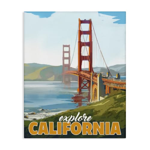 Stupell Industries California Bridge Travel, 24 x 30 Inch Canvas Wall Art