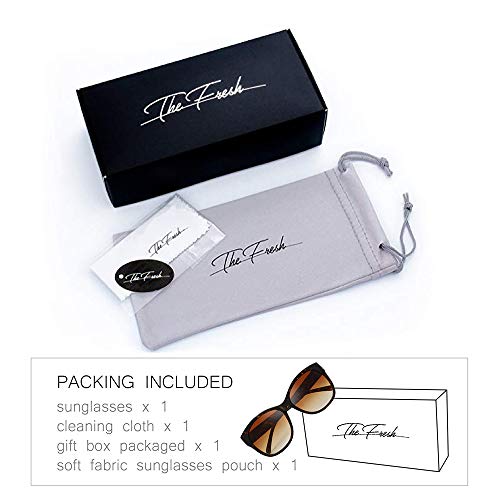 Image of The Fresh Women's Oversized Square Jackie O Cat Eye Hybrid Butterfly Fashion Sunglasses - Exquisite Packaging