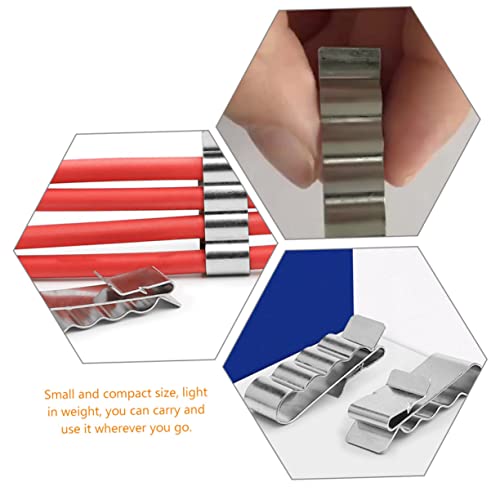 Clips de câble photovoltaïque acier inoxydable fixation solaire gestion câbles cadre 90pcs