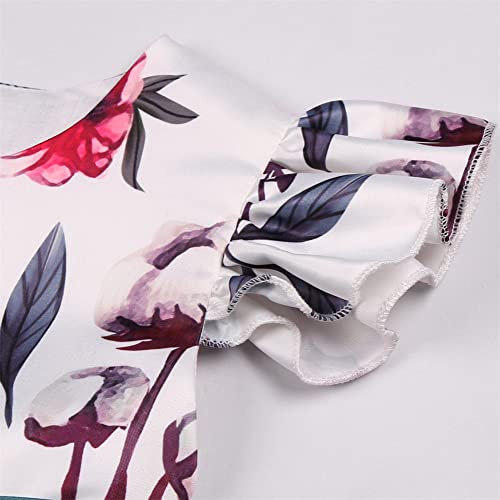 Girl Flower Party Special Occasions Princess Dress Flutter Sleeve Pageant Dresses Tutu Tulle Dance Birthday Gown Dresses 5T 6T (Green 130) #TOP4