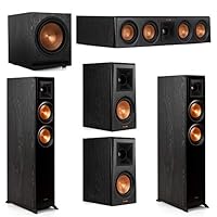 Klipsch 5.1 System with 2 RP-5000F Floorstanding Speakers, 1 Klipsch RP-404C Center Speaker, 2 Klipsch RP-500M Surround Speakers, 1 Klipsch SPL-120 Subwoofer