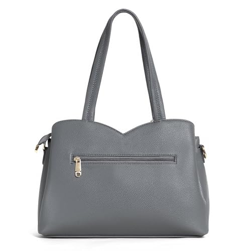 Image of Gold Rose Women's Vegan Leather Handbag - Stylish Shoulder and Crossbody Bag for Women | Multi-Compartment Office, Party and Daily Use Purse