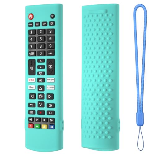 Hi Color Silicone Case Cover for LG TV Remote AKB75095307 AKB75375604 AKB74915305 Silicone Protective Sleeve for LG Smart TV (Mint)