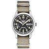 Seiko Men’s SRPG35 Watch, Black Dial, 41-Hour Power Reserve, Stainless Steel Case, Nylon Strap, Water-Resistant