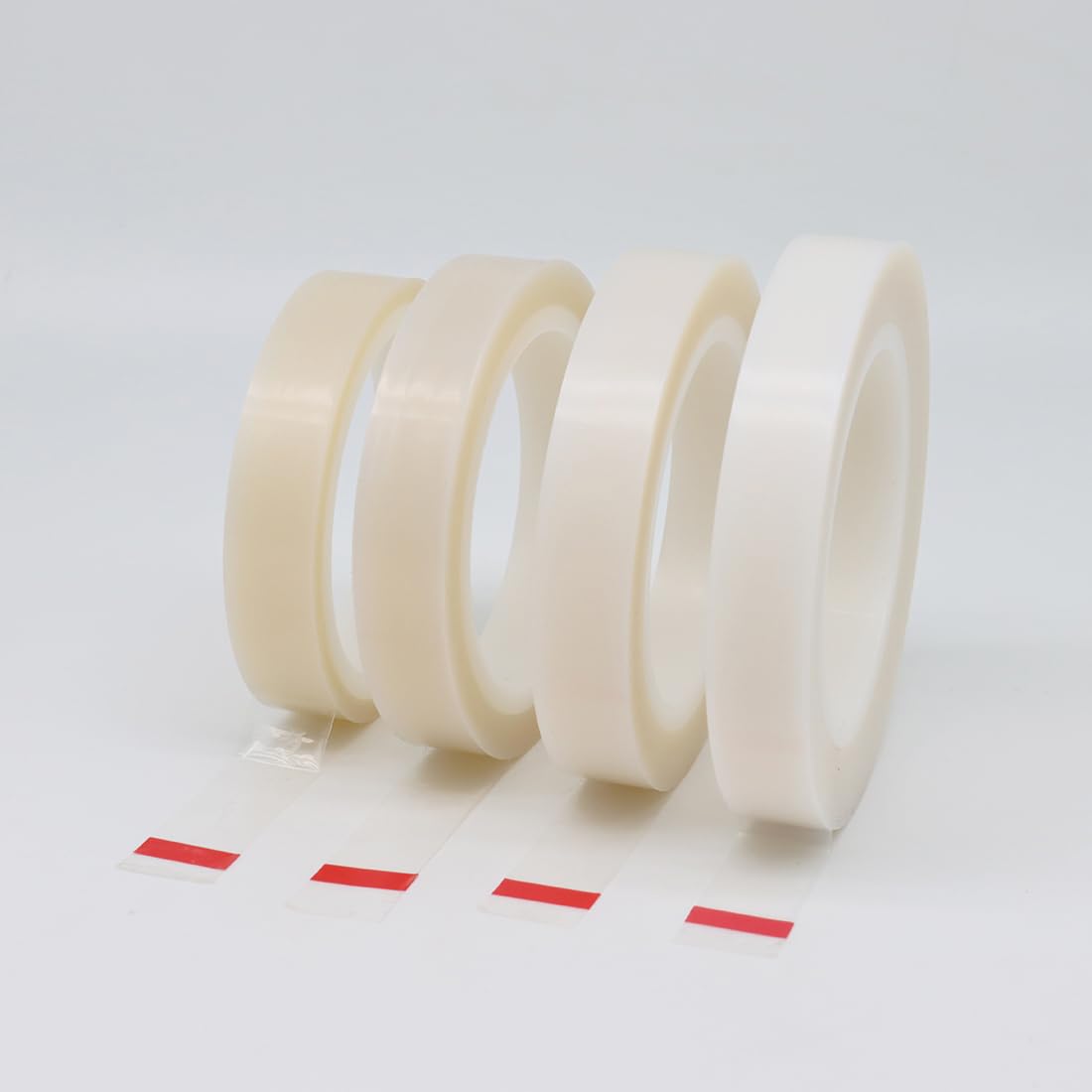 White Translucent PTFE Film Tape Adhesive PTFE Tape Sheets Pressure Sensitive Tape with Single Side Silicone Adhesive, 36 Yards(1 roll) (0.08mmT*13mmW*36Yards)