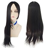 24Inch Silk Skin Base Toupee For Women 15x16cm European Virgin Human Hair Extension Clips In Hair Topper With 2 CM PU Around (20inch, 2 Dark Brown)