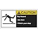Warning Label, 2-1/2inHx5inW, HP Poly., PK5